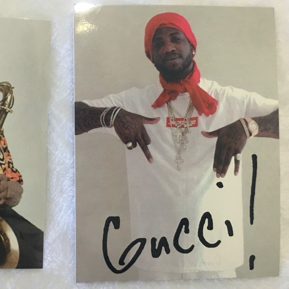 Supreme Musician Photo Tee Sticker Bundle Neil Young Gucci Mane - Picture 6 of 10